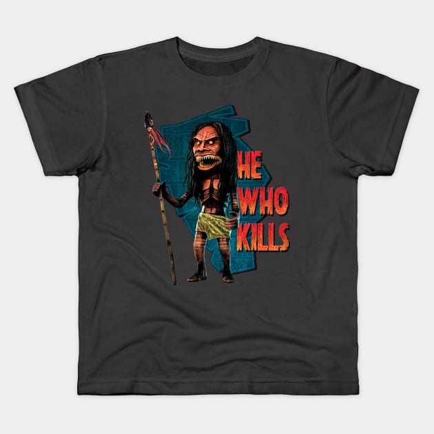 He Who Kills Kids T-Shirt by Rosado